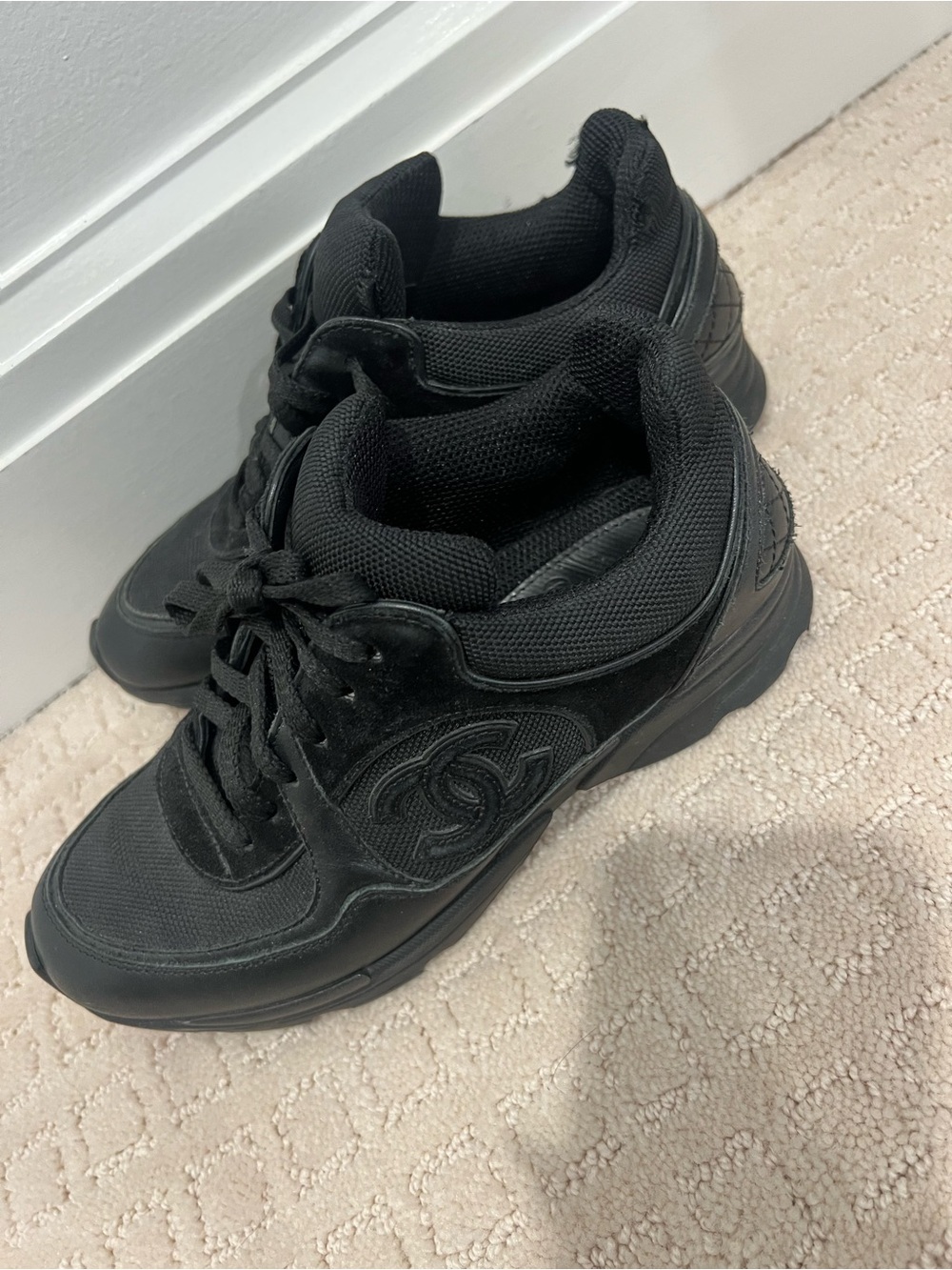 CHANEL Women’s Black Athletic Sneakers - Picture 8 of 8